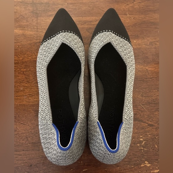 Rothy's Black and Gray Women's Flats size 7 in excellent condition - Picture 4 of 8